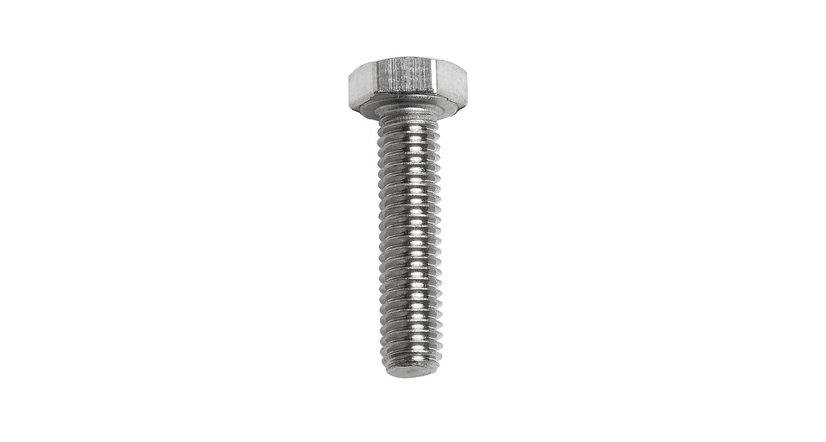 M6 x 25mm Hex Set Screw (Stainless Steel) (6 Pack)