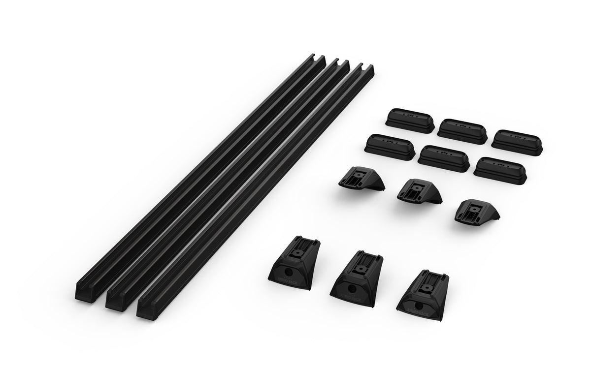 Rhino-Rack kit contents — RB1250Bx3 + RX300L-2