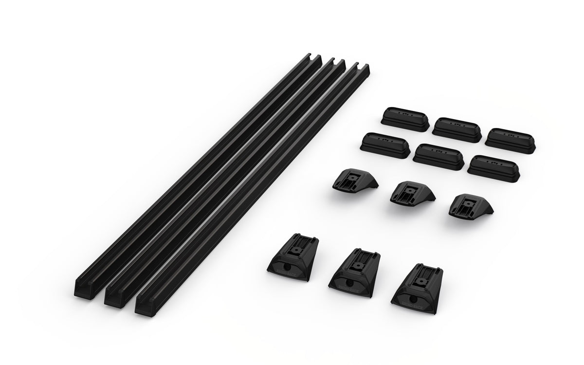 Rhino-Rack kit contents — RB1250Bx3 + RX300L-4