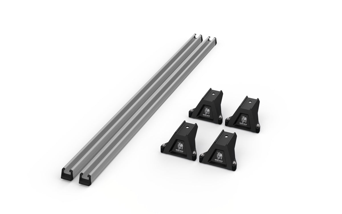 Rhino-Rack kit contents — RB1500Sx2 + RLTFHIF-M