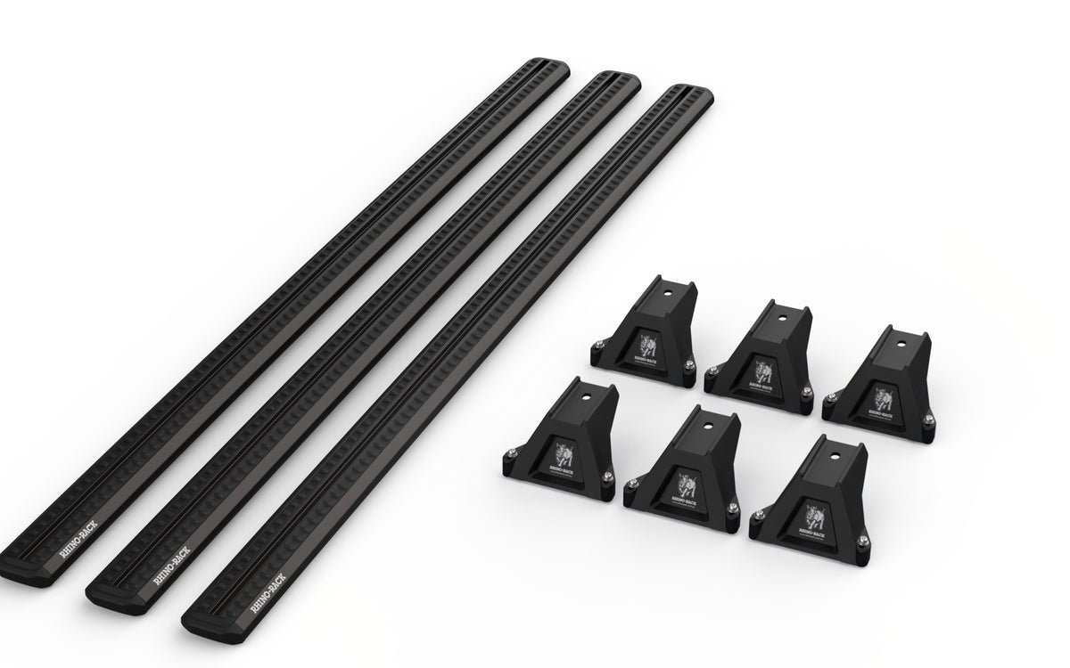 Rhino-Rack kit contents — SZ150Bx3 + RLTPMV04