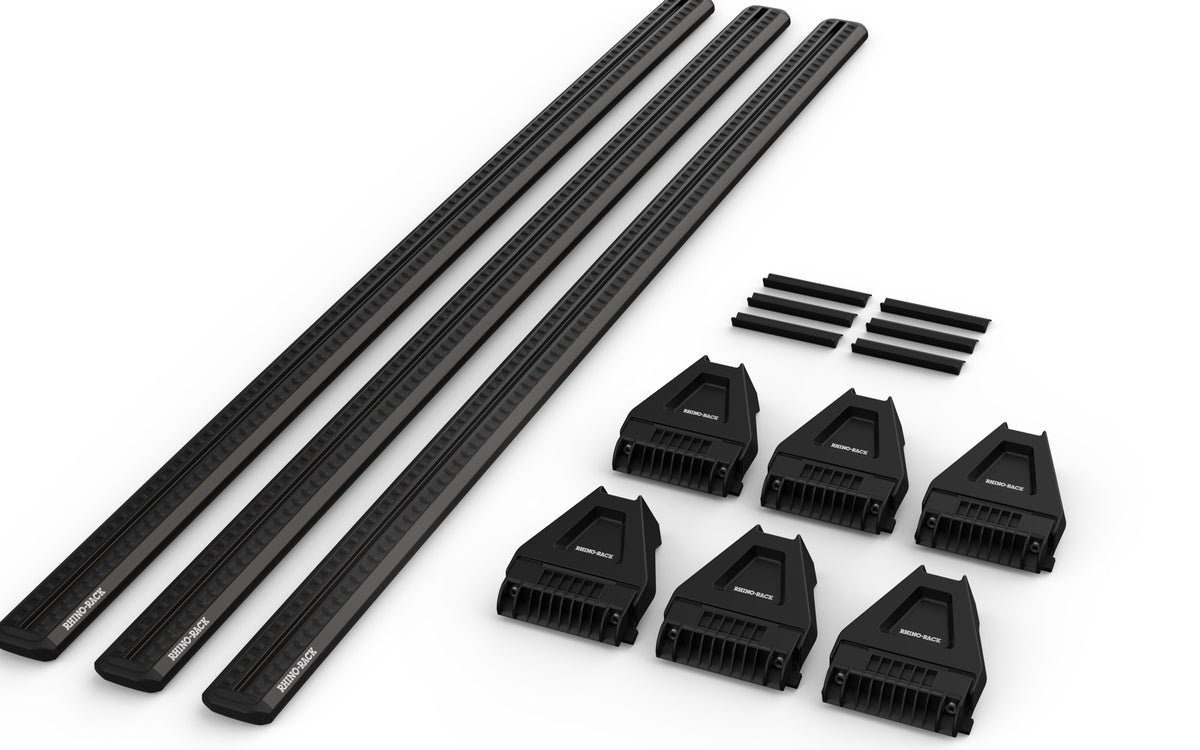 Rhino-Rack kit contents — SZ180Bx3 + RL150FS10