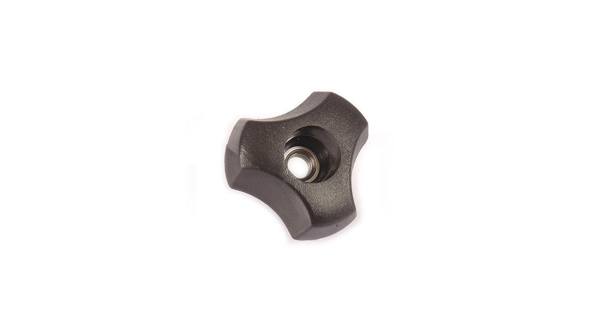 M6 Plastic Knob Nut (Stainless Steel Nut) (2 Pack)