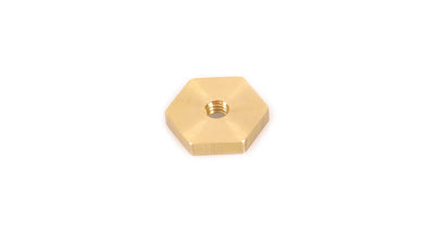 M6 x 21.43mm x 4.4mm Brass Hex Nut (4 Pack)