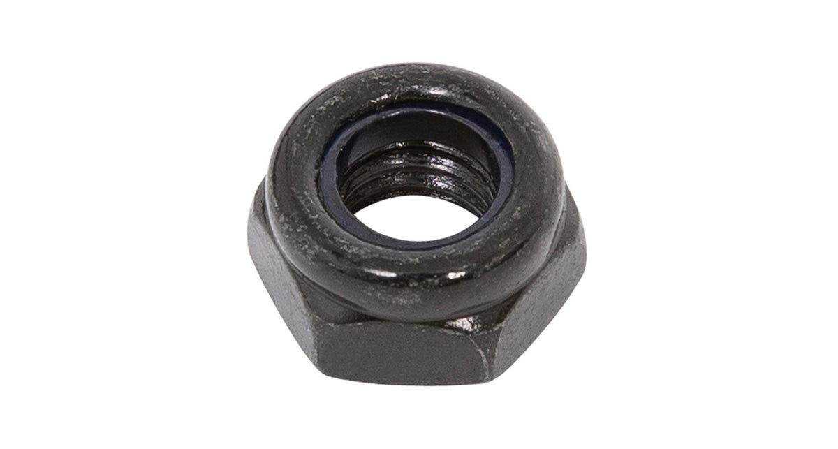 M8 Black Nyloc Nut (Stainless Steel) (4 Pack)