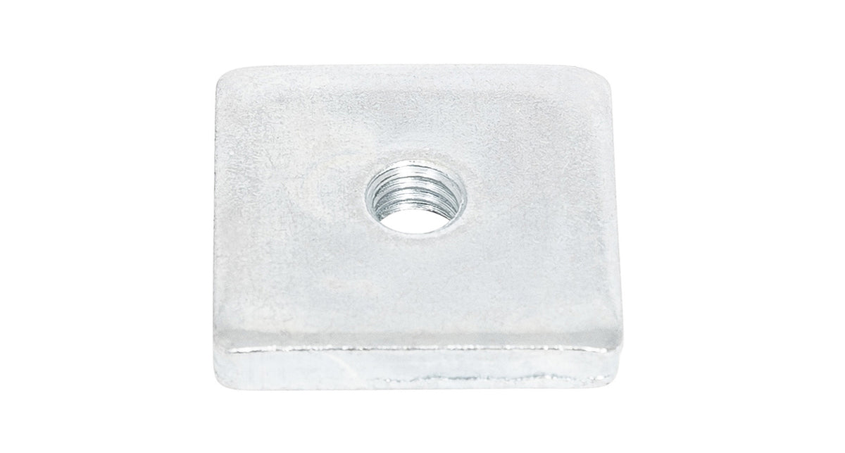 M6 24mm x 24mm x 4mm NUT (GALVANISED) (4 PACK)