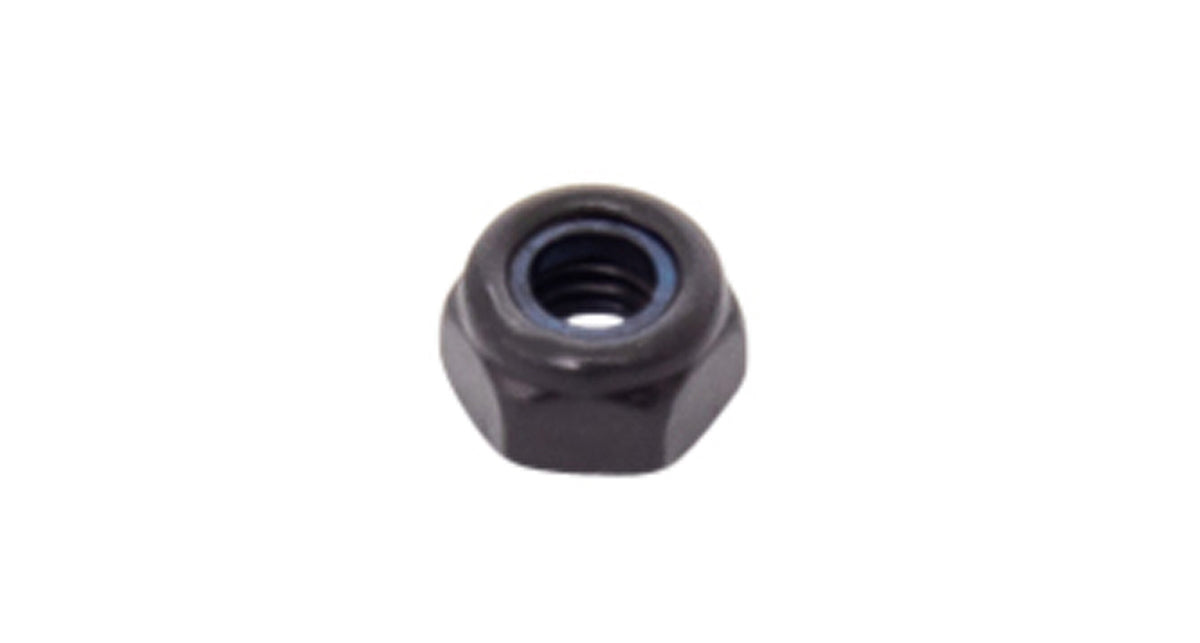 M6 Black Nyloc Nut (4 Pack)