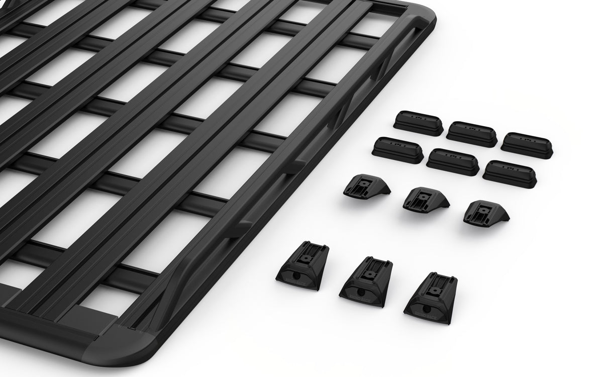 Rhino-Rack kit contents — 65102 + RX300L-4 + RCP32H-BK