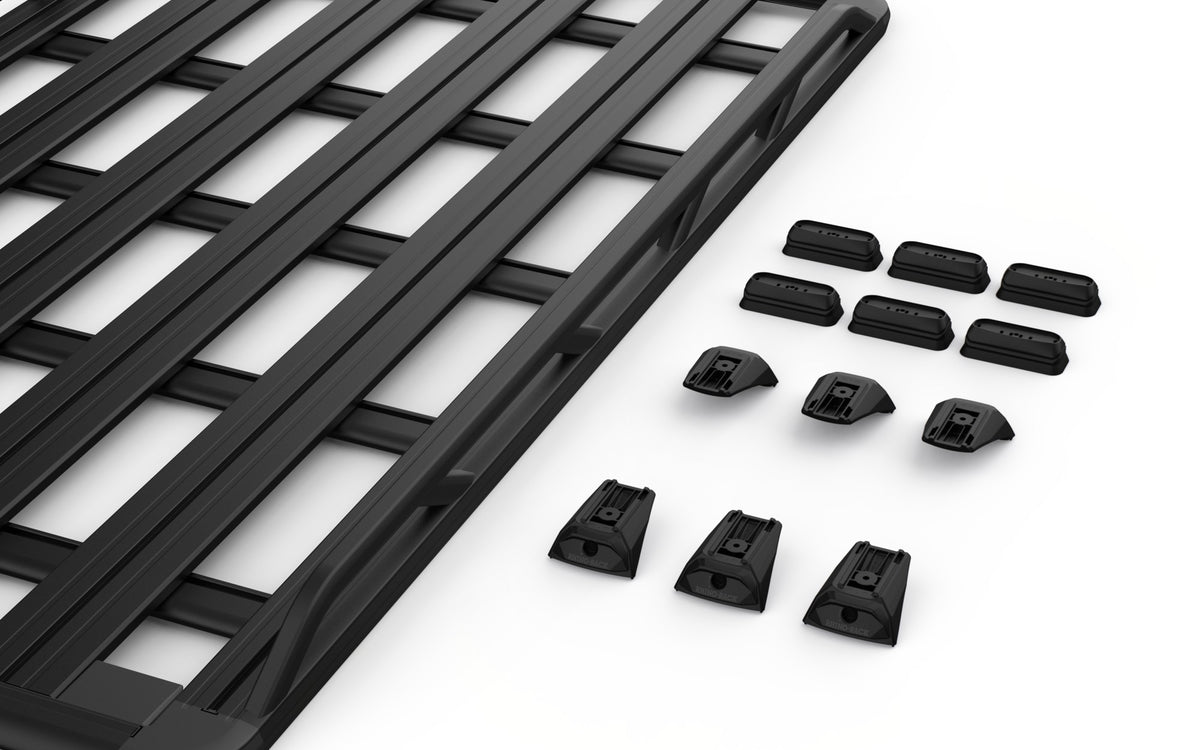 Rhino-Rack kit contents — 65107 + RX300L-4 + RCP73-BK