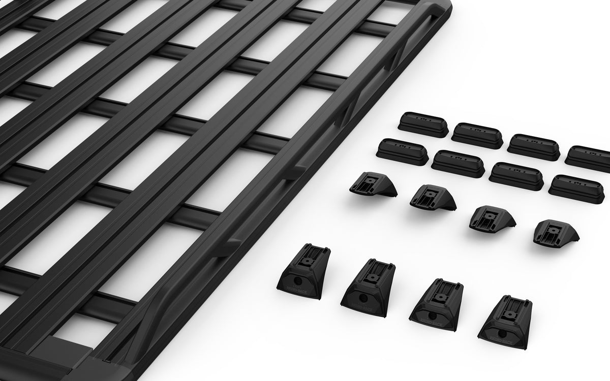 Rhino-Rack kit contents — 65107 + RX300L-4 + RCP96H-BK