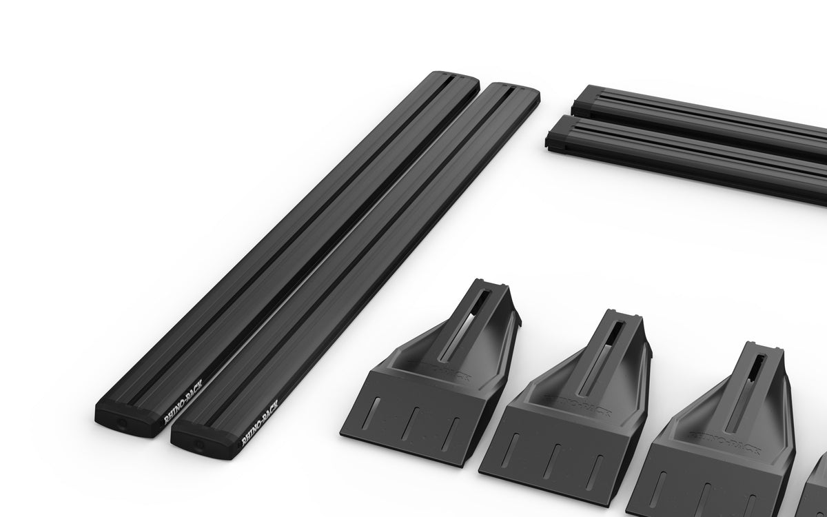 Rhino-Rack kit contents — RDB165 + RDNSB50 + RDT4 + RD-FK6