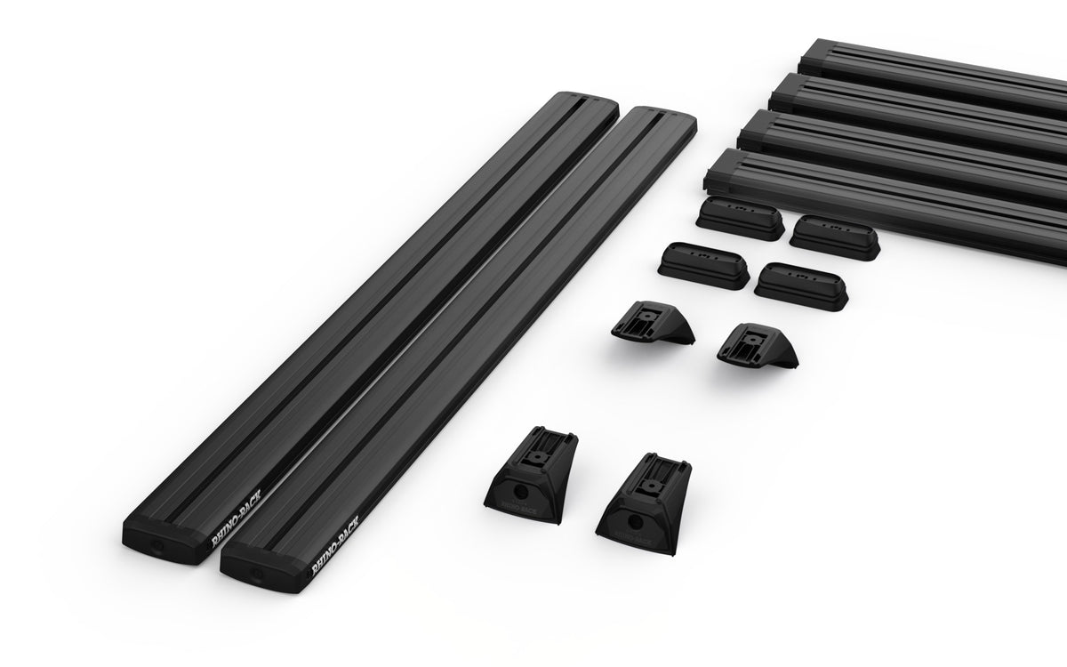 Rhino-Rack kit contents — RDB165 + RX300H-4 + RTV248