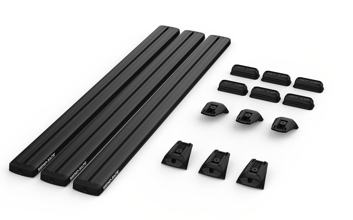 Rhino-Rack kit contents — RDB126x3 + RX300L-4